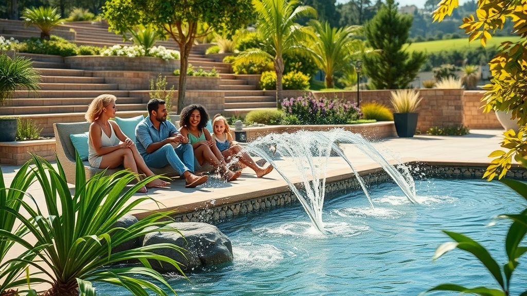 outdoor living garden renovation san diego ca custom patio stylish water feature lush greenery