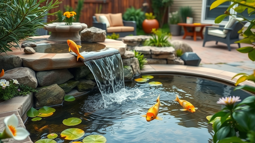 water feature garden renovation san diego ca koi pond native plants outdoor living landscape design
