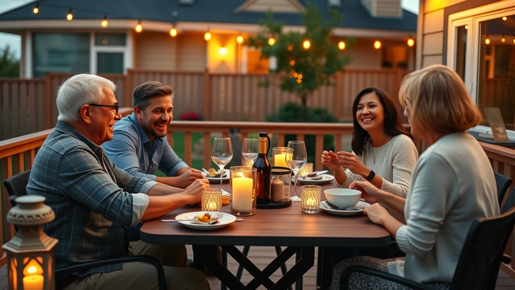 happy family on newly built patio deck patio and deck remodeling san diego ca