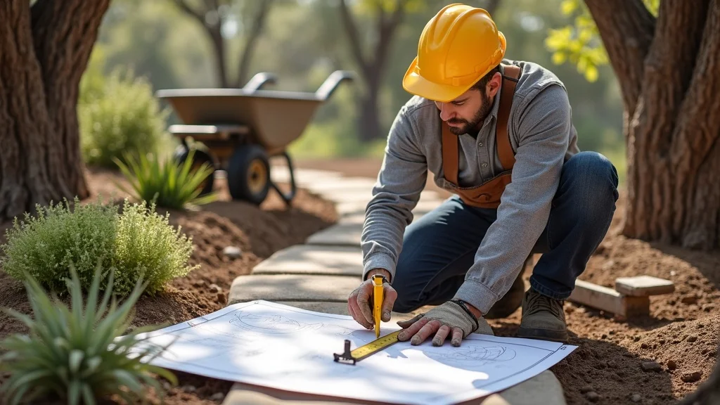 Professional certified landscape contractor at work on a San Diego residential landscaping project